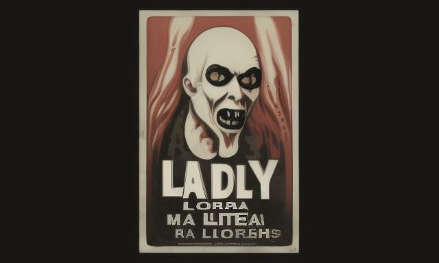 Vintage Horror Movie Still: Lithograph Aesthetic