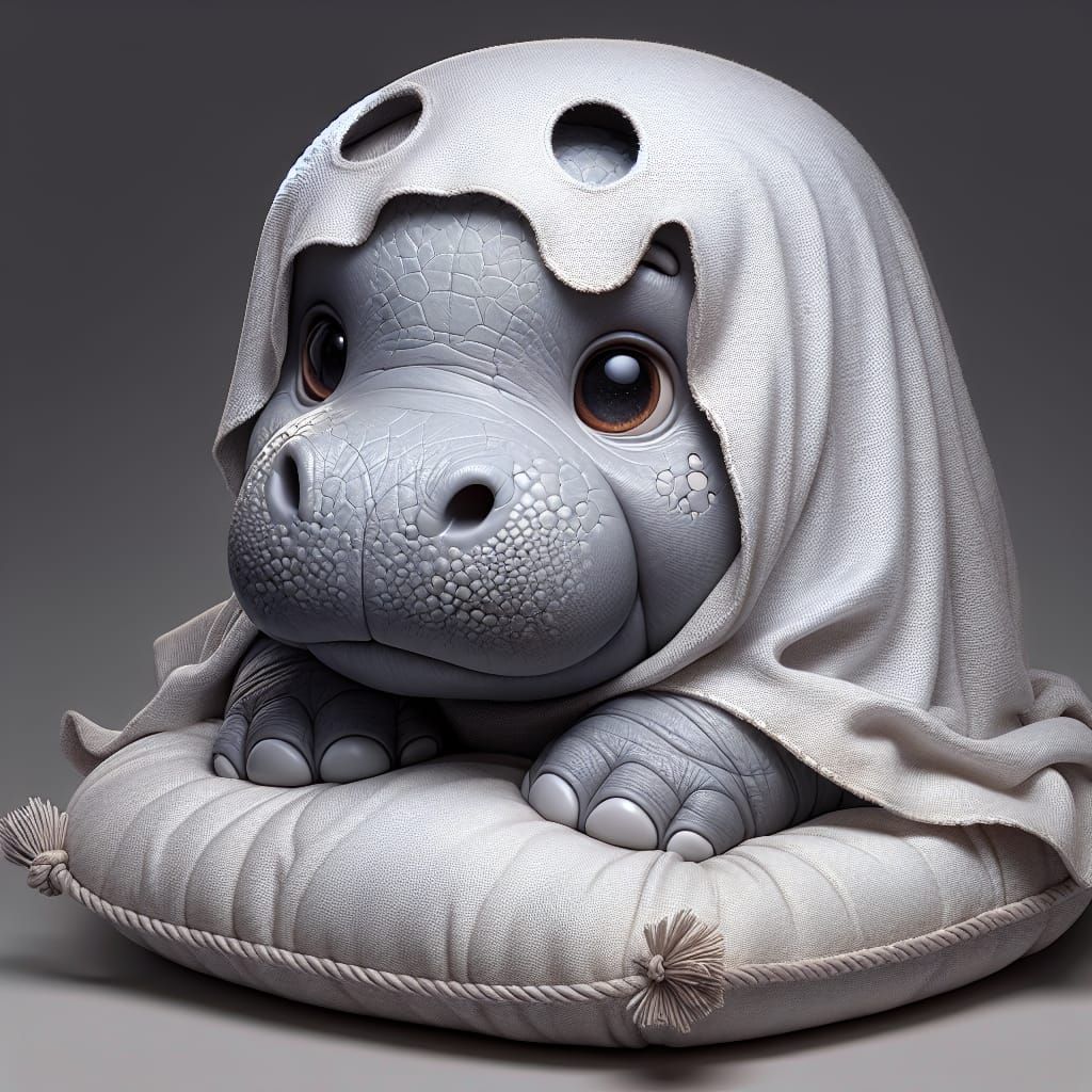 Baby Hippo Ghost Costume, Early 20th-Century Realism