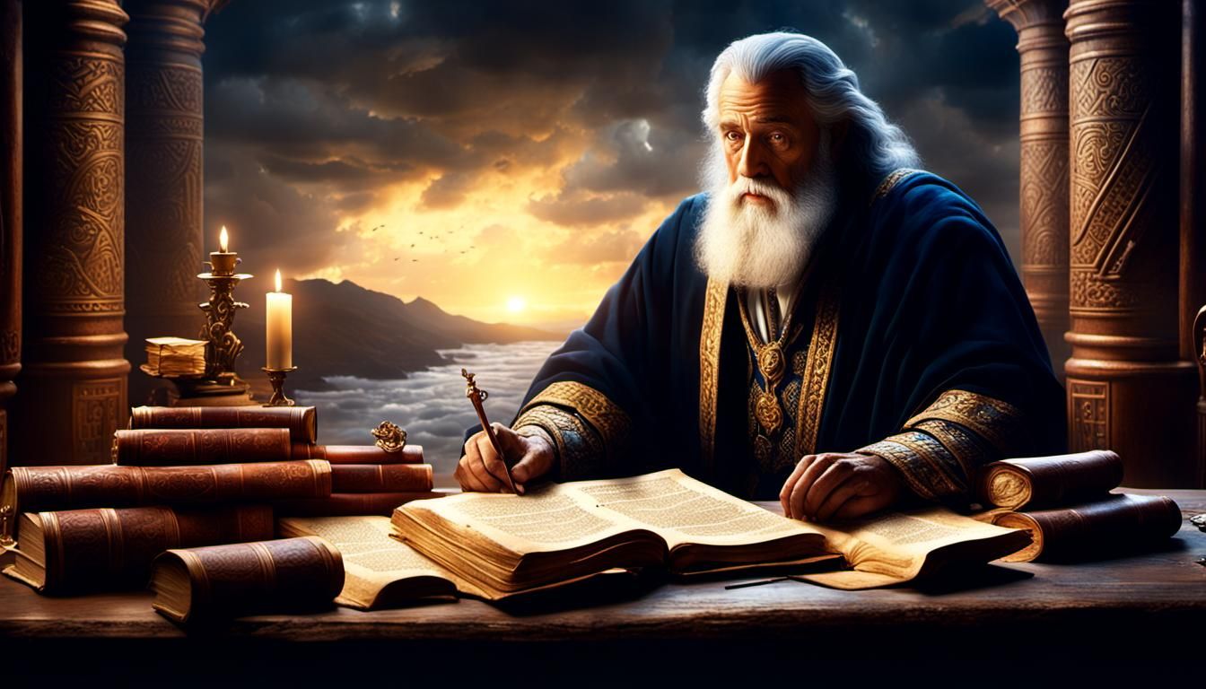 Solomon's Wisdom: An Ultra-Realistic Digital Painting