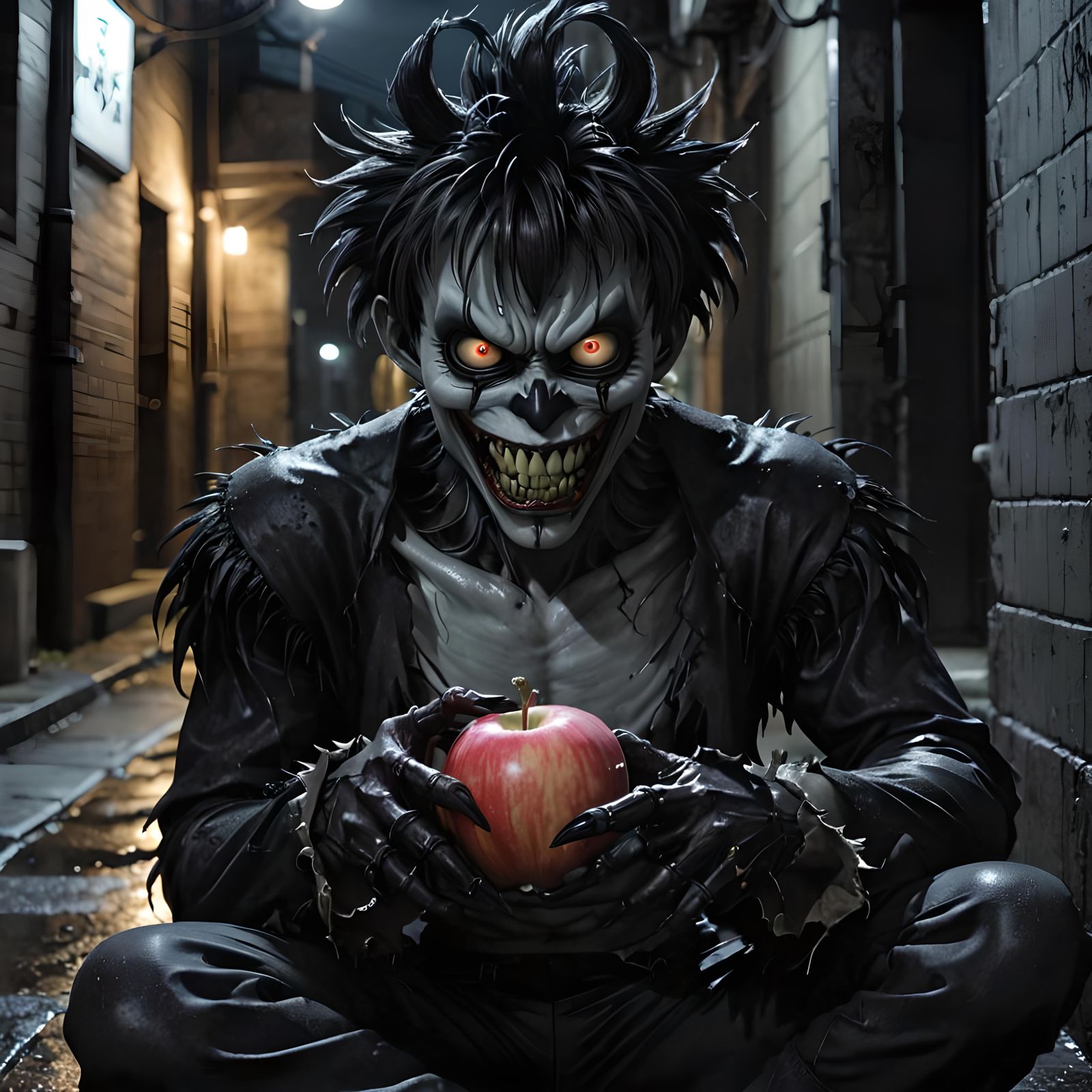 Hyperrealistic Scary Ryuk from Death Note