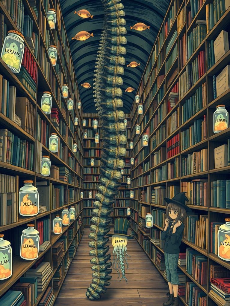 Dreamlike Jellyfish Library Inspired by James Jean