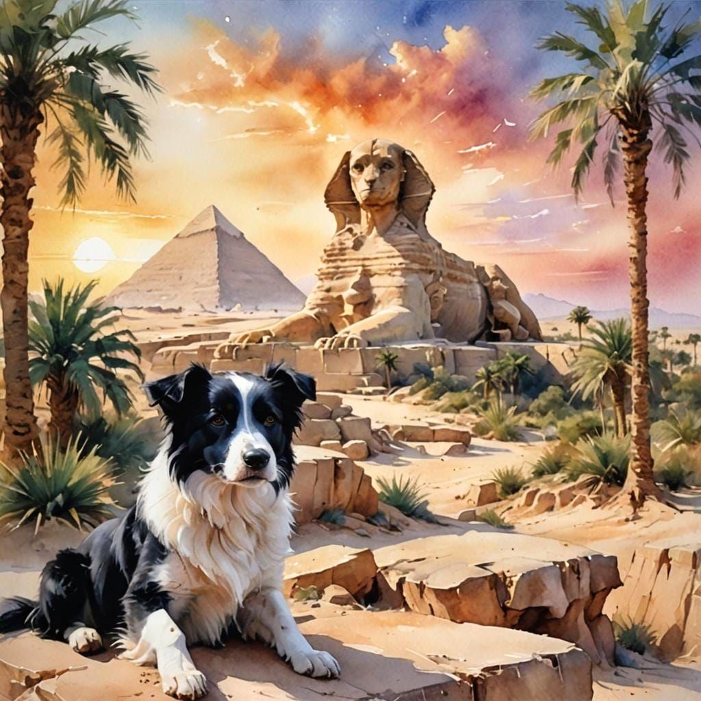 The Great Sphinx is watching you Puppy