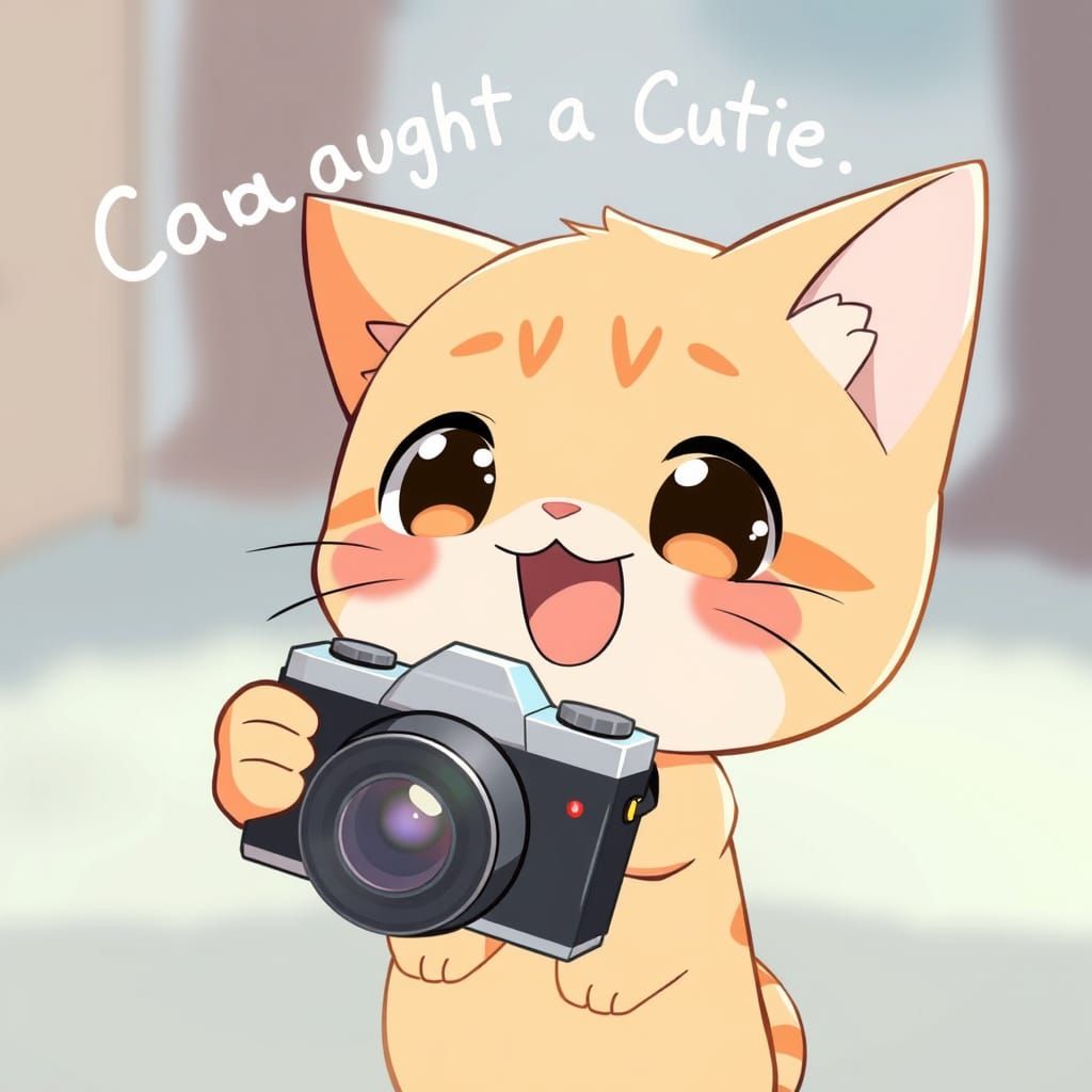 Anime Cat Photographer Captures a Cutie