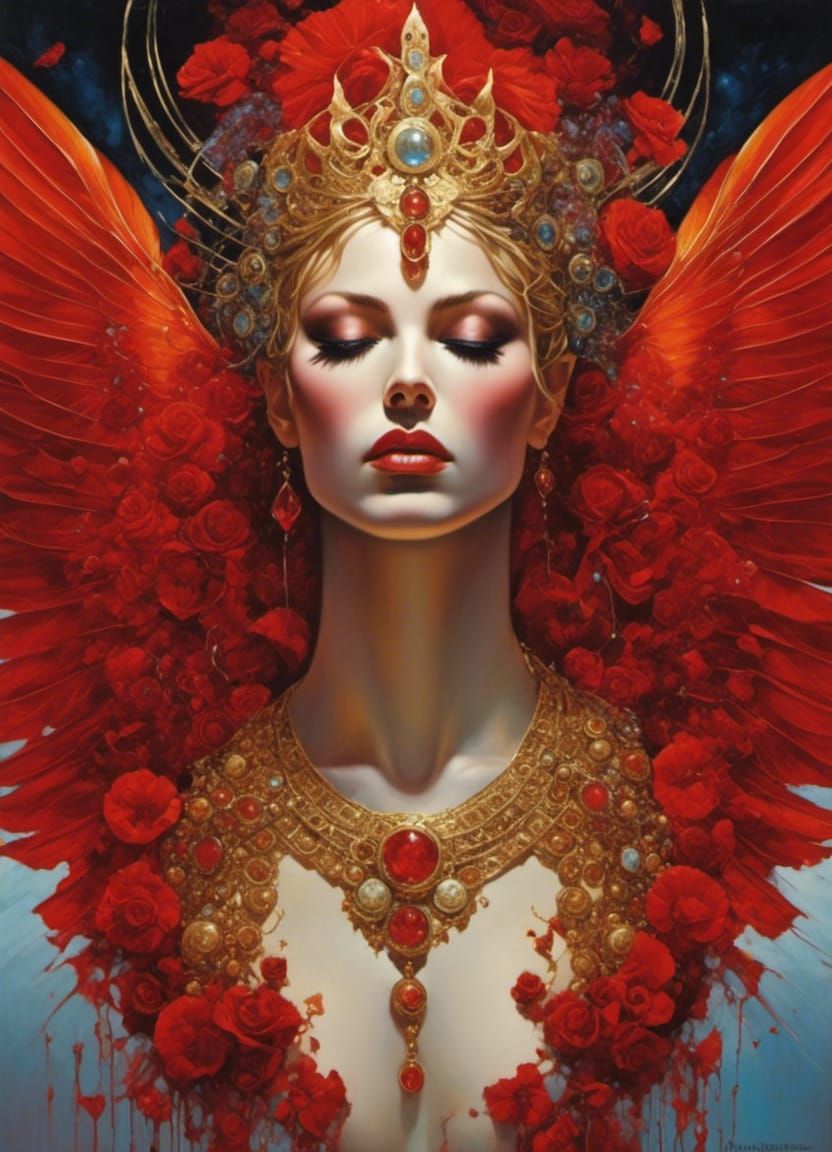 Symbolic Offering: Wings of Love and Sacrifice