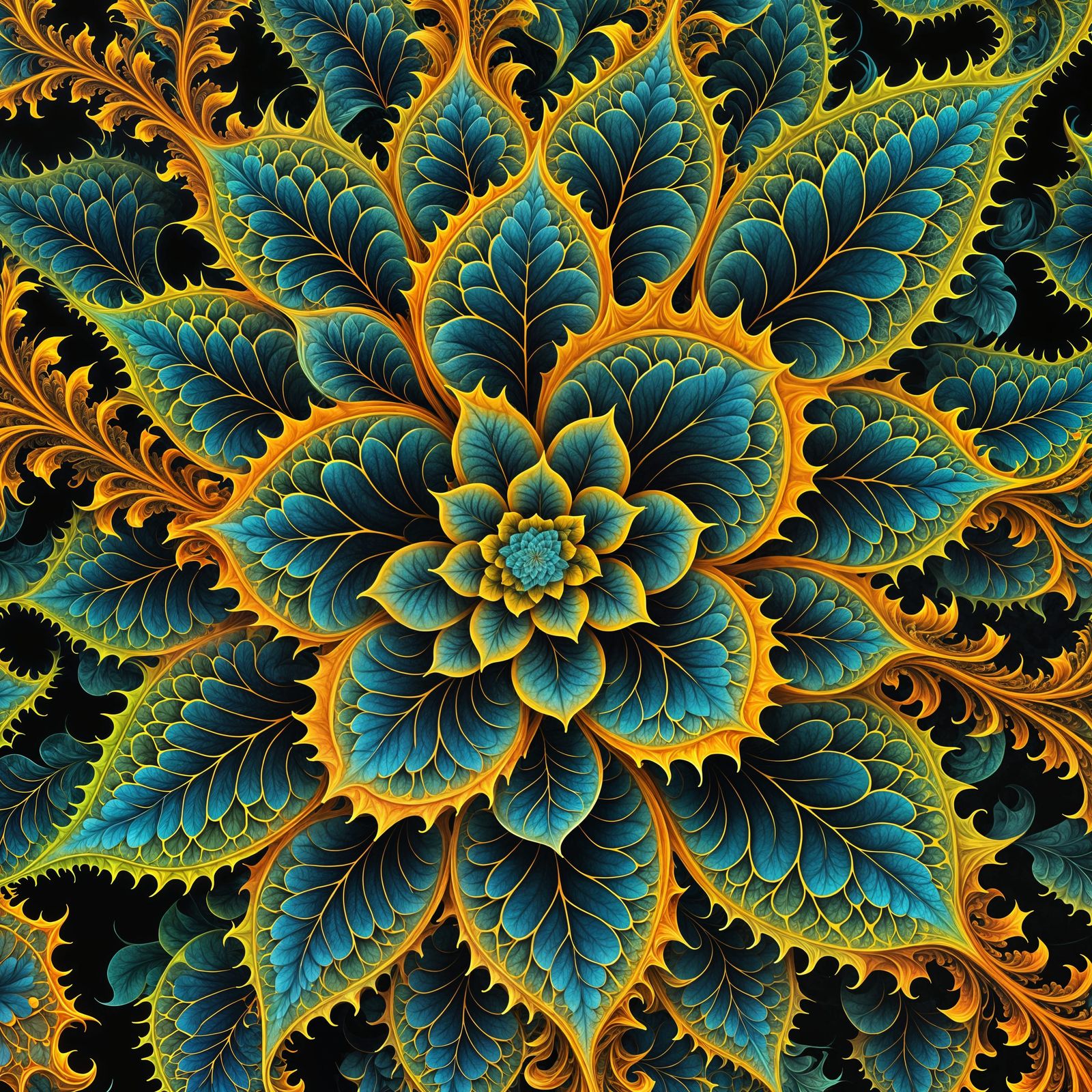 Nature-Inspired Fractal Masterpiece