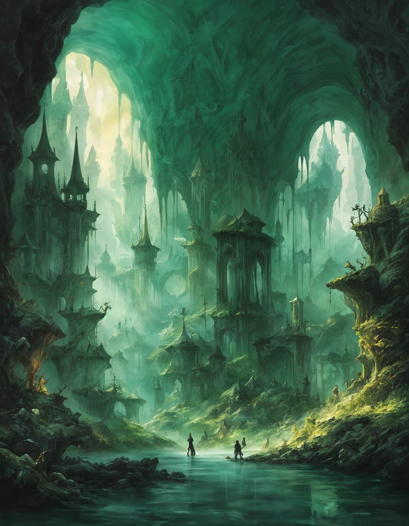 Emerald Cathedrals Rise from the Forgotten Depths
