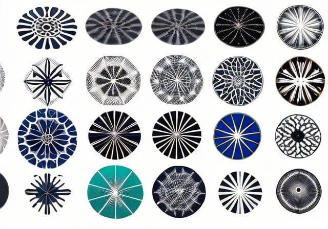 Abstract Geometry with Organic Skeletal Inclusions