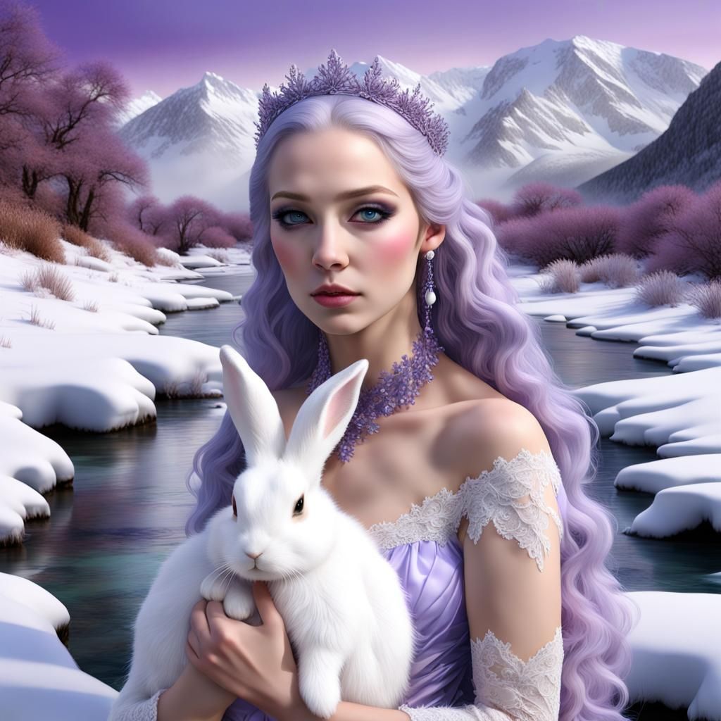 Icy Canyon Princess with Pearl Rabbit