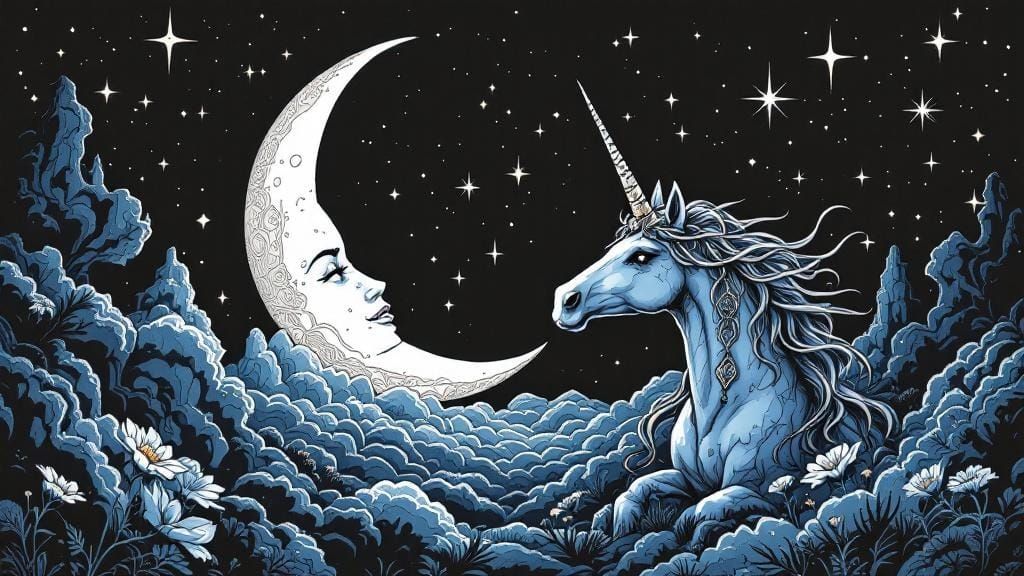 Fantasy Flash Tattoo Designs in Moebius Style