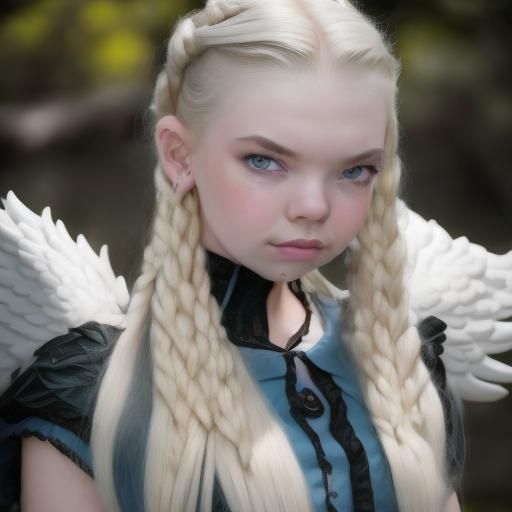 Ethereal Ghost Portrait in Golden Light