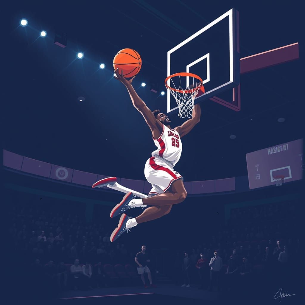 Looney Tunes Characters Play Basketball in a Futuristic Sett...