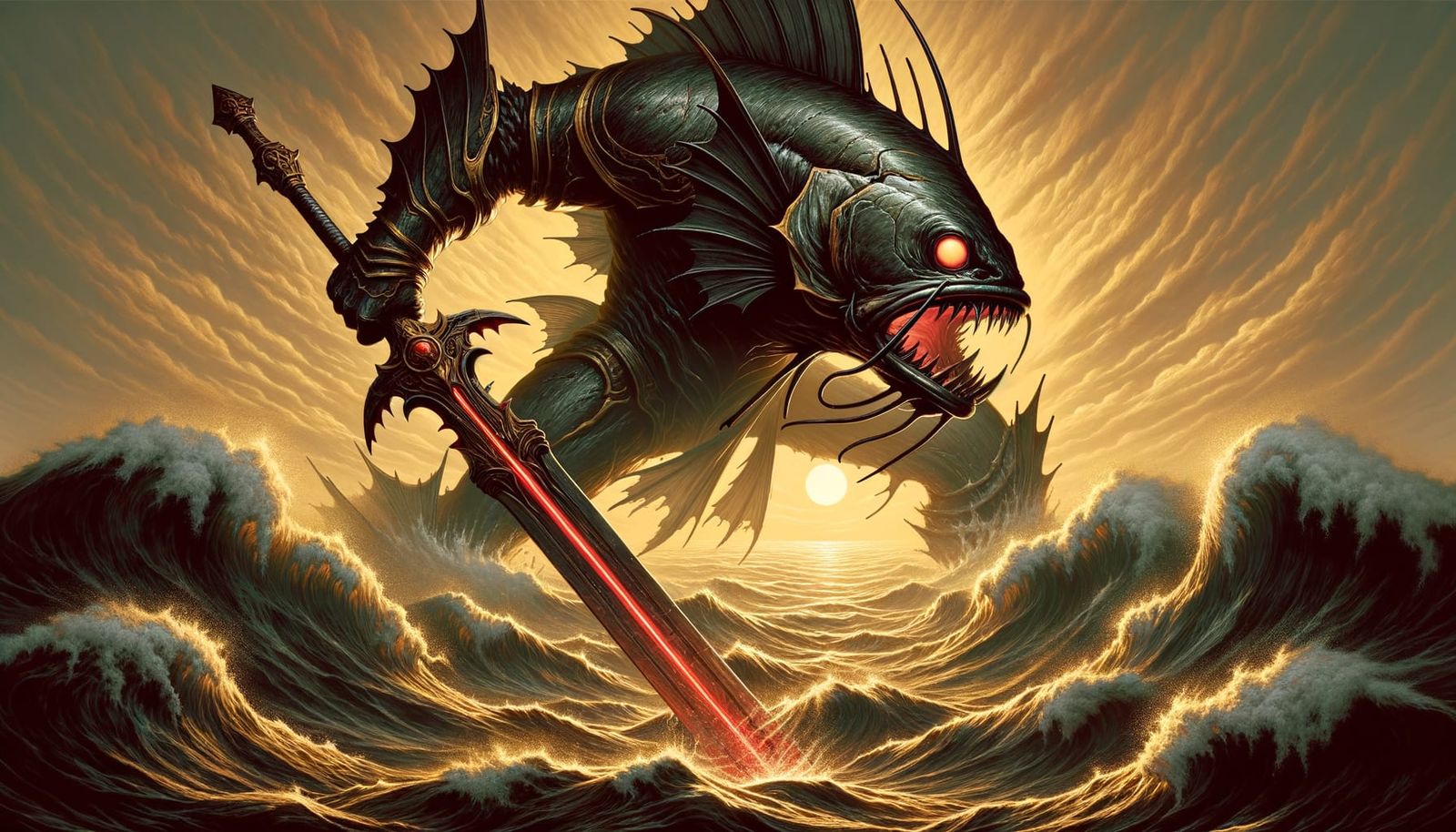 Darth Vader vs. Giant Walleye at Dawn