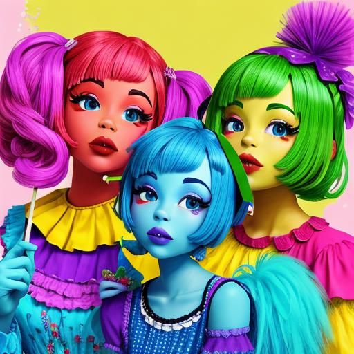 Colorful and Dynamic Lollipop Guild Illustration