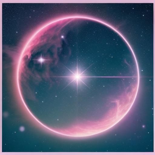 Pastel Pink Crystal Pyramid Over Orion's Gate