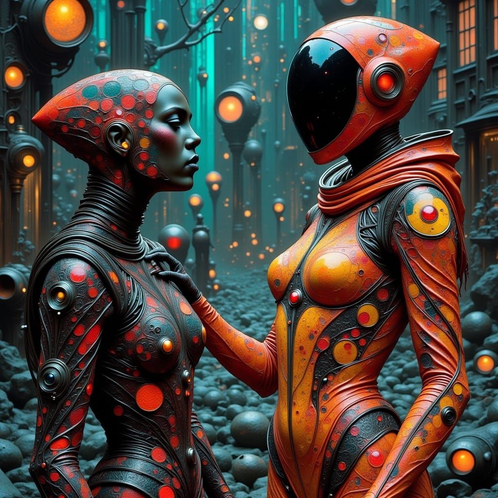 Cybernetic Cosmonaut at Space Fashion Week