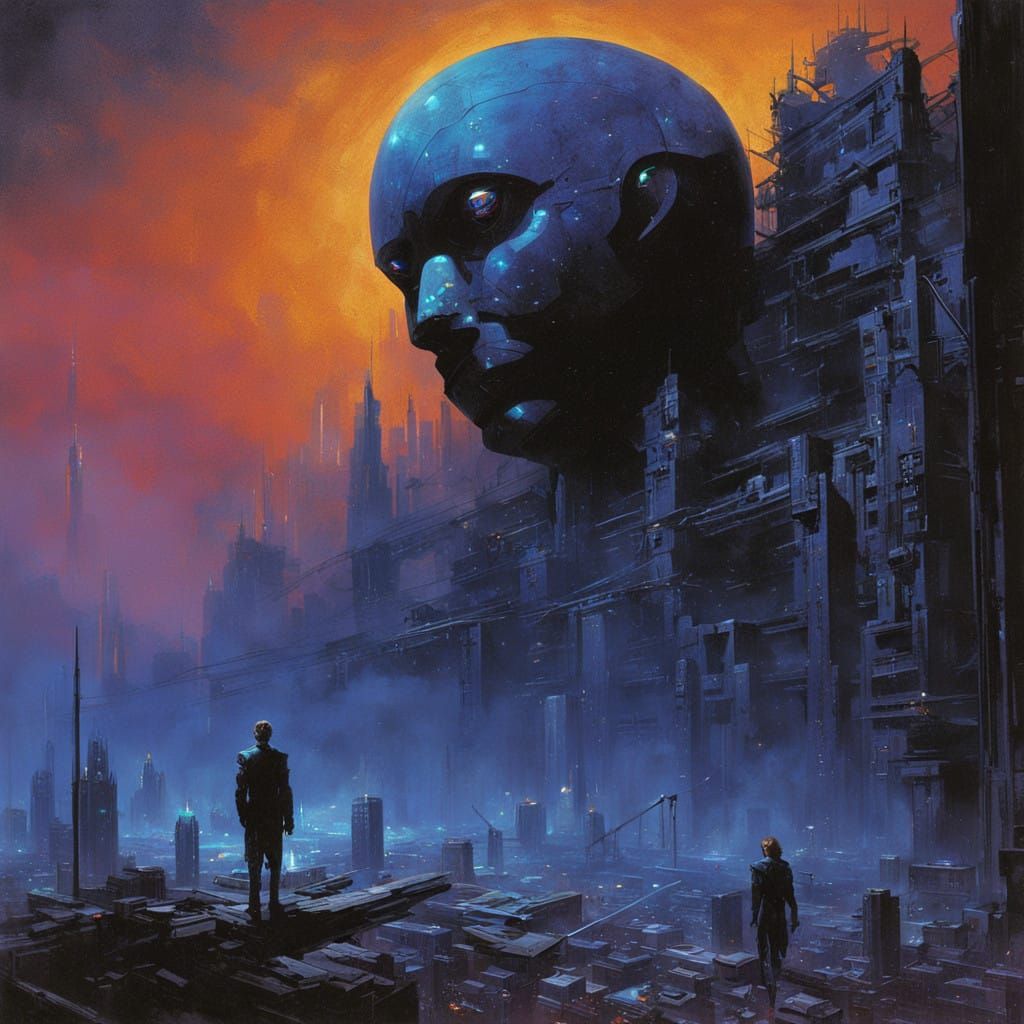 Android Self-Destruction in Cyberpunk Dystopia