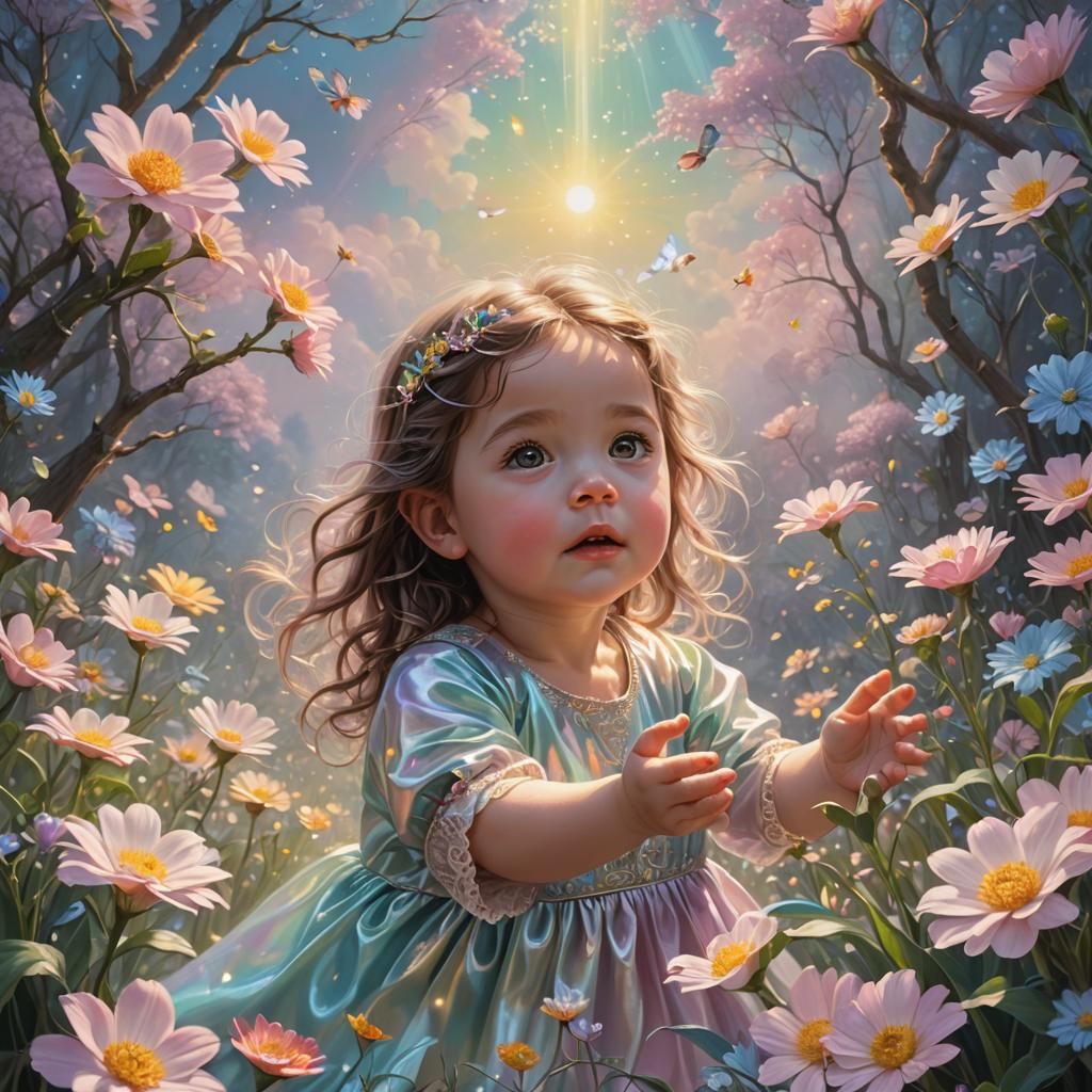 Cute Pastel Oil Painting: The Miracle of Life