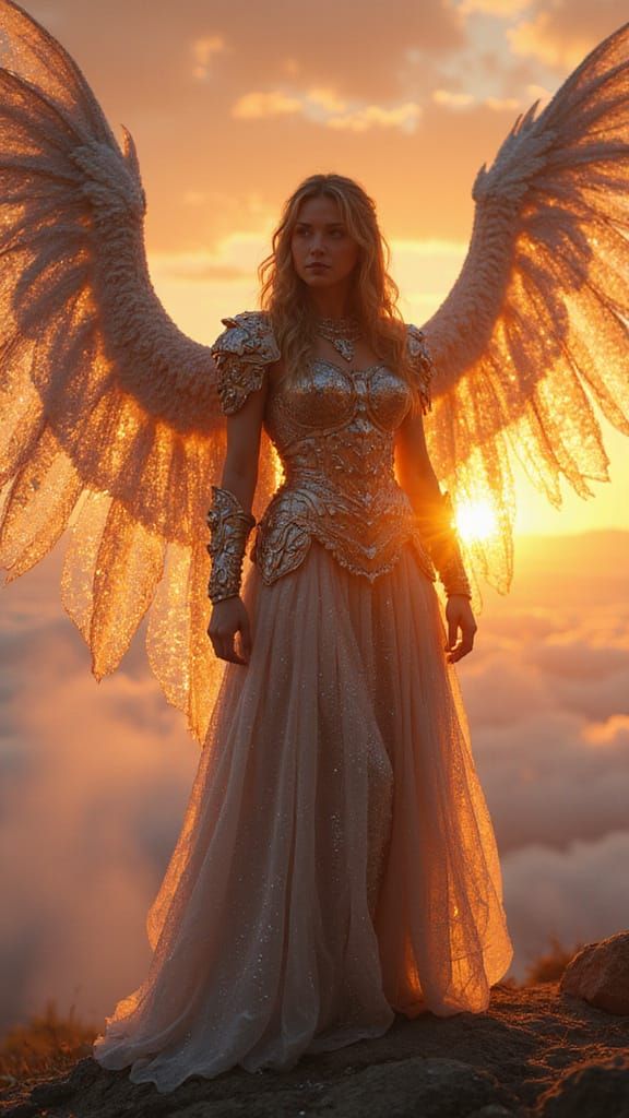 Ethereal Dawn Valkyrie in Crystalline Armor