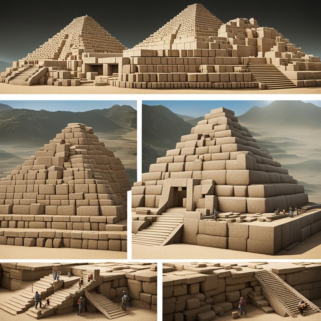 Stepped Pyramid Construction Using Ancient Techniques