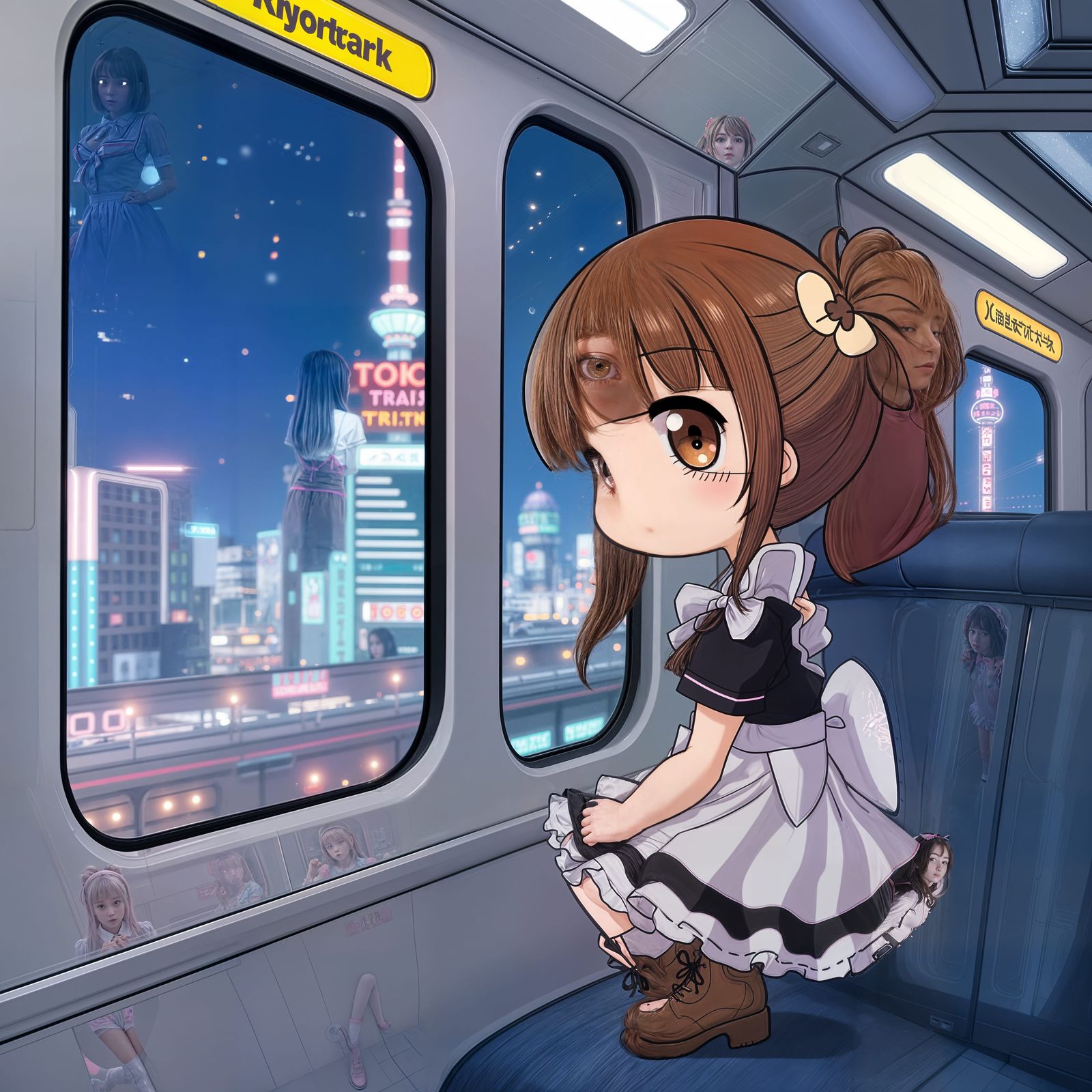 Anime Girl Imagines Herself as French Maid