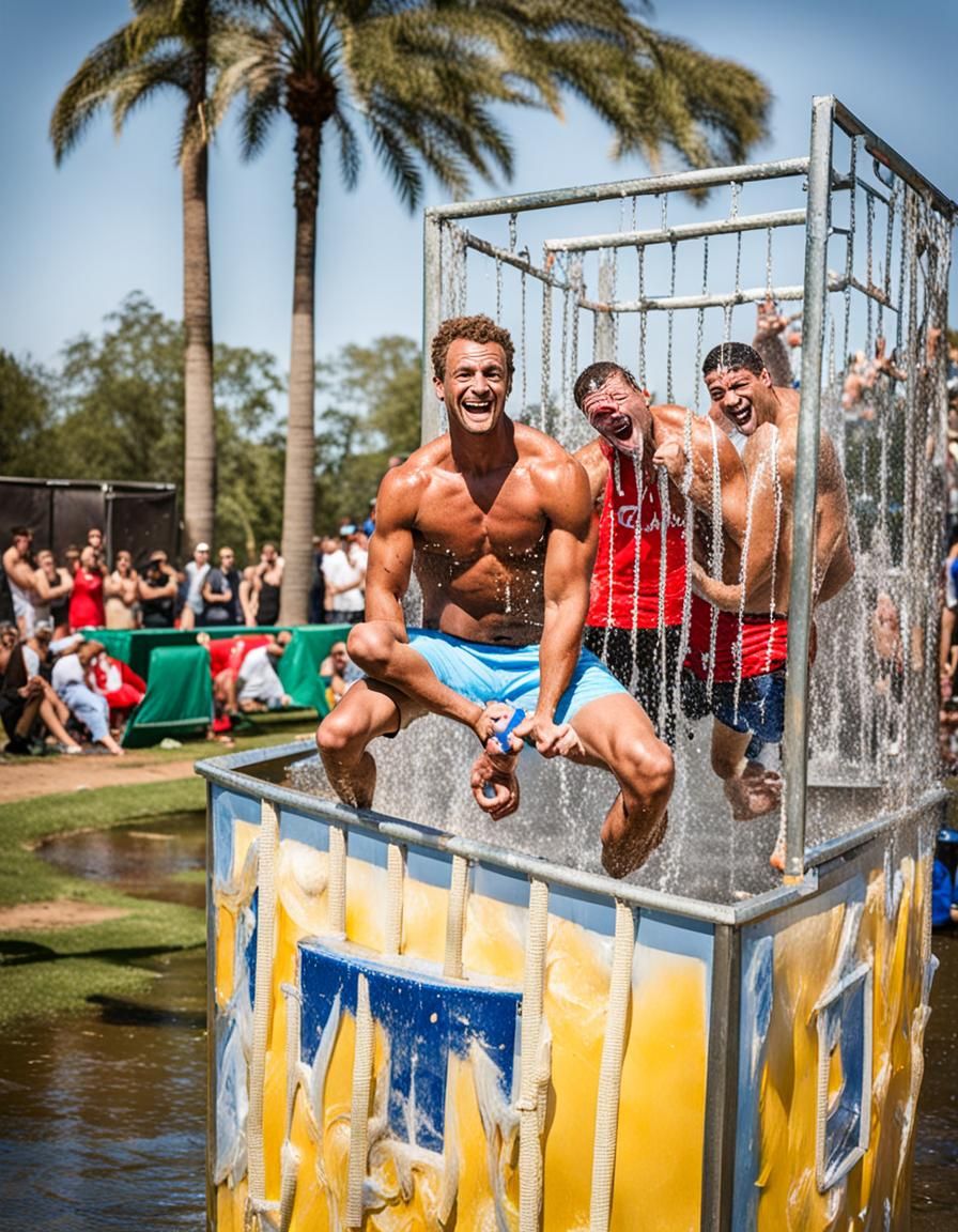 Fraternity Dunk Tank: Wet Men in Action