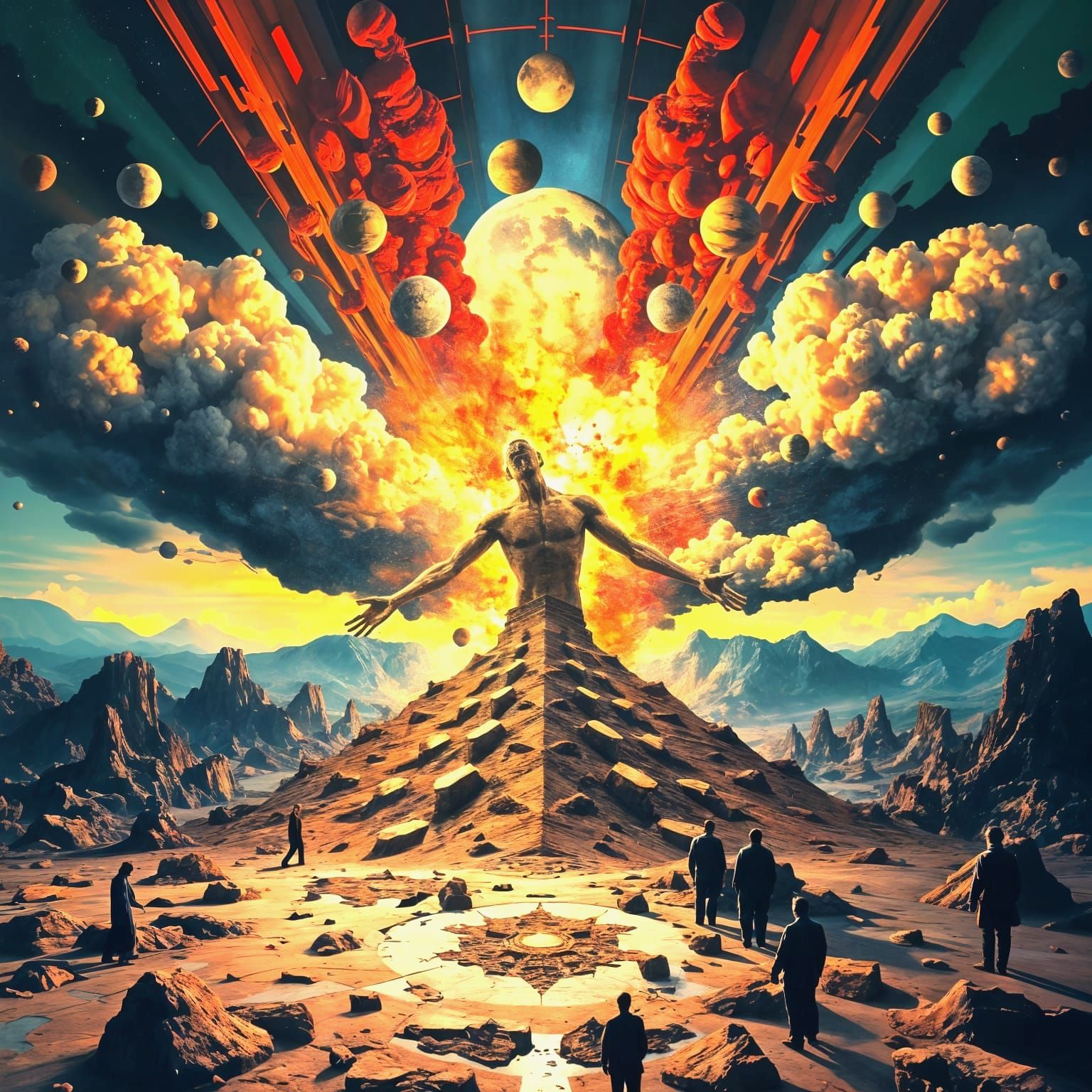 Grunge Fusion Reactor Explodes in Dali Surrealism