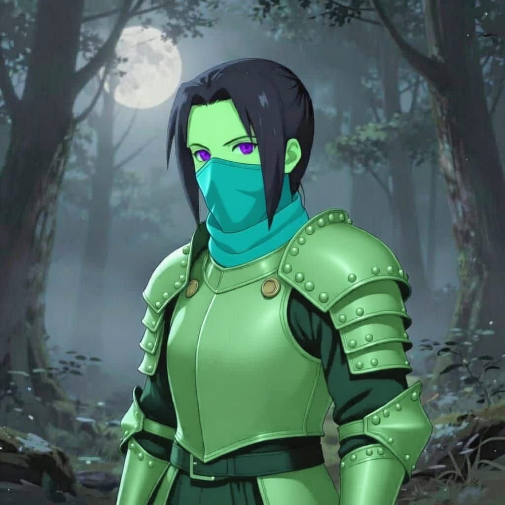 Female Kakashi Hatake with Black Hair