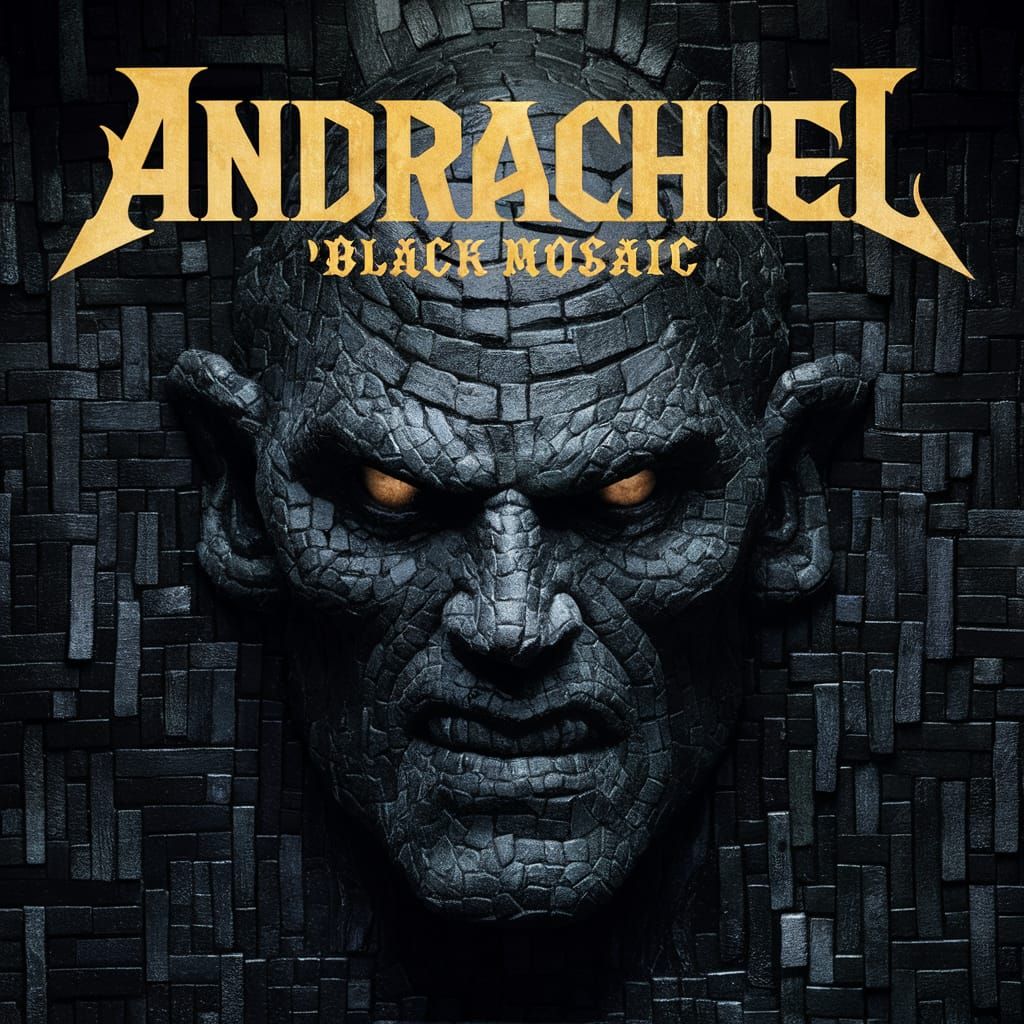 Andrachiel's "Black Mosaic" Album Cover Art