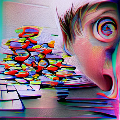 Abstract Geometric Pattern in Bold Colors