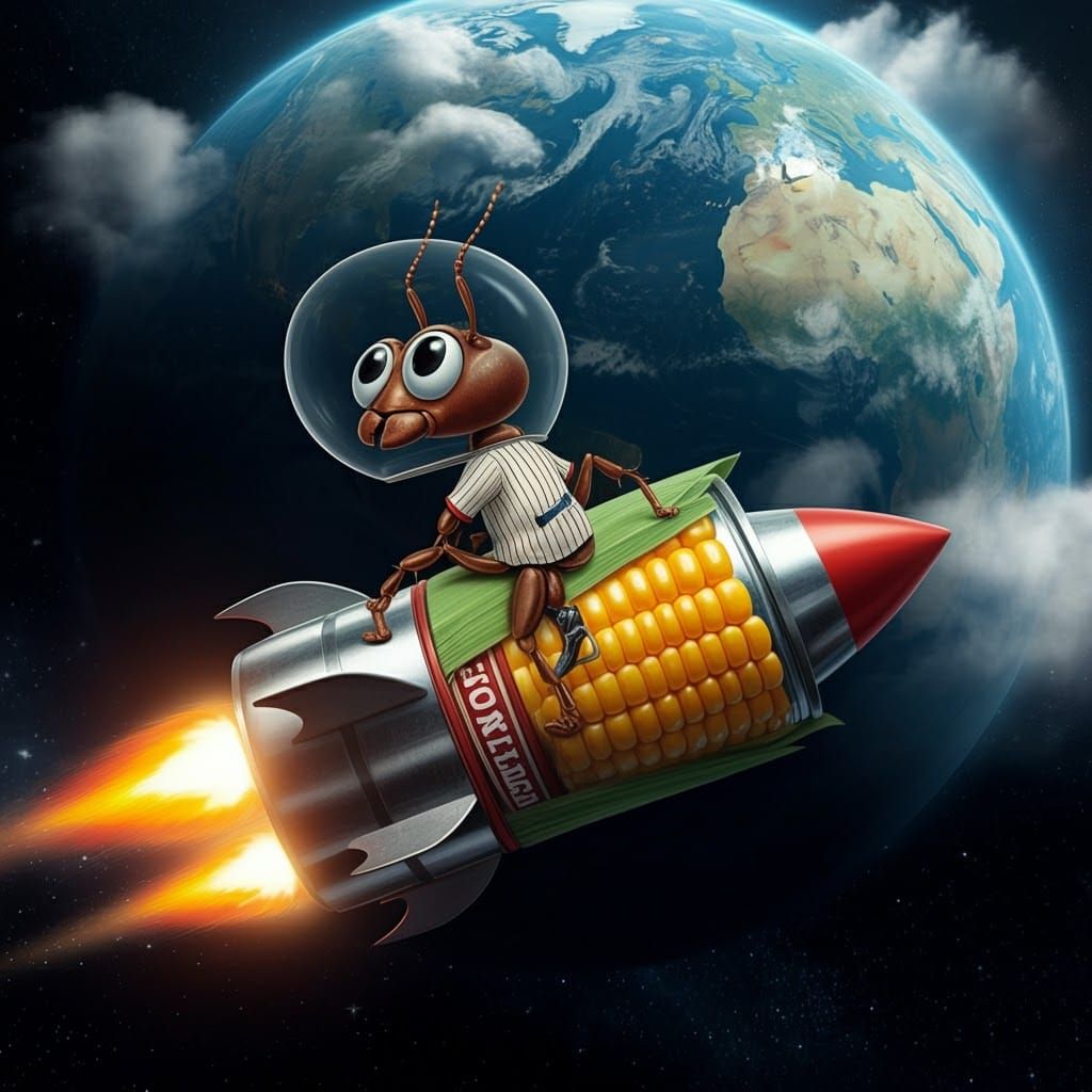 Whimsical Space Corn Canaster Blasts Off in Rocket Form