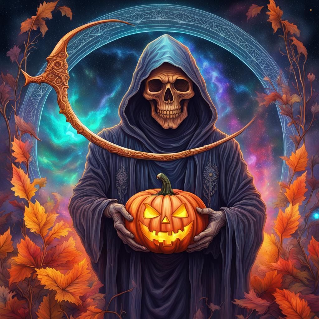 Astral Cosmic Great Reaper with Pumpkin