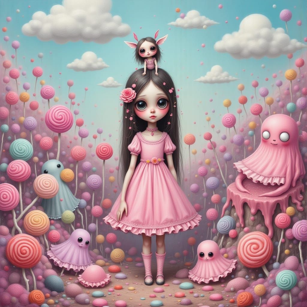 A Surreal Landscape with lots of Pink