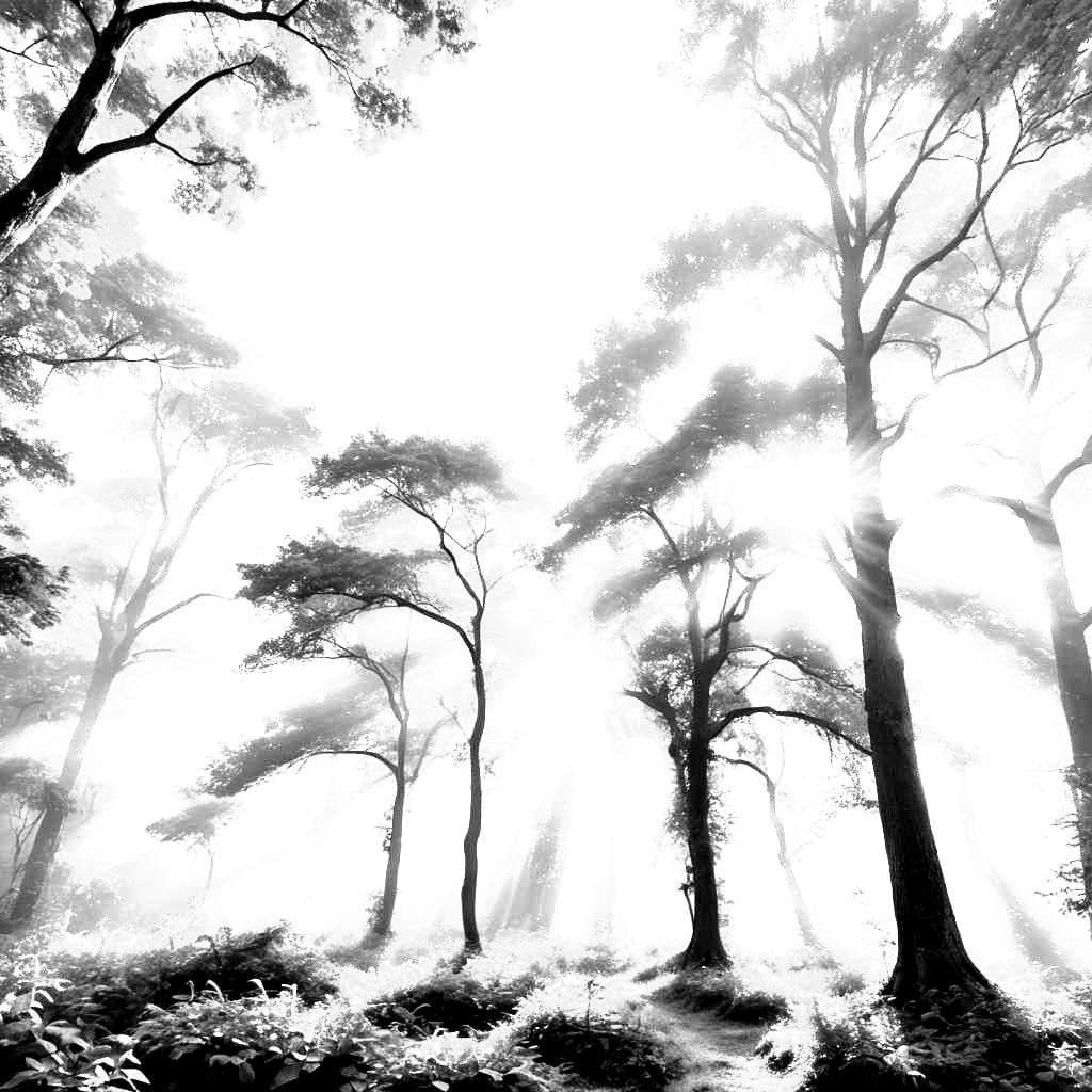 Heavenly Sunshine Beams in the Clouds