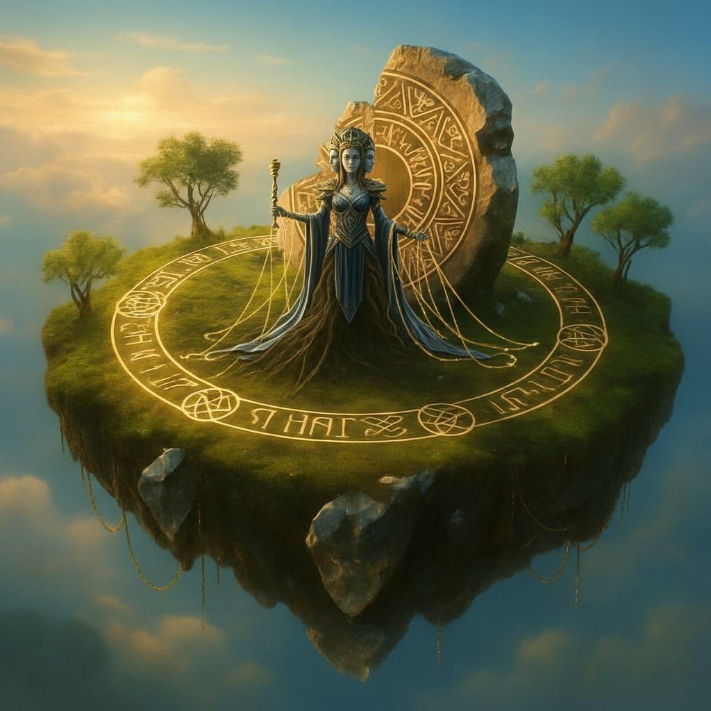 Mystical Island Amidst World Dreamer's Slumber