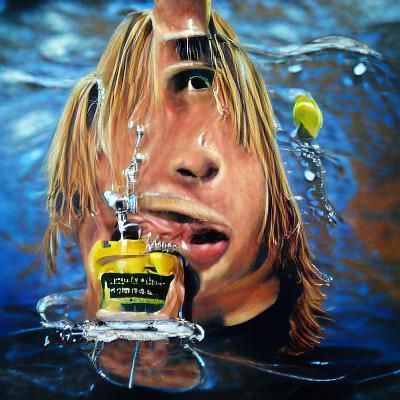 Hyperrealistic Acrylic Painting of a Teenage Spirit