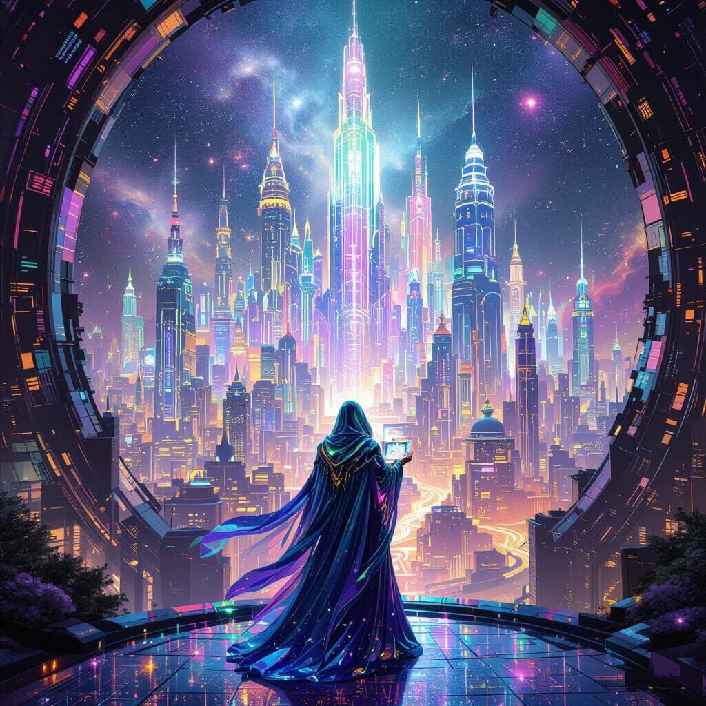 Viper Mage: Cosmic Architect of Nebula Metropolis