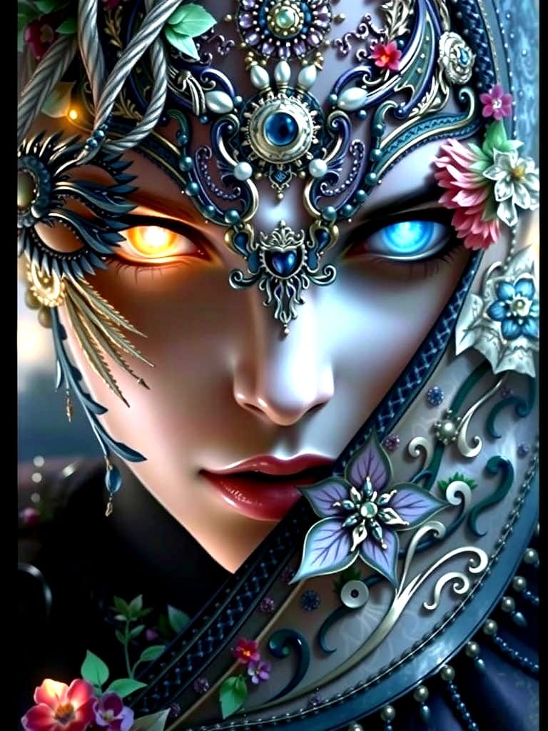 Regal Goddess in Elegant Splendor