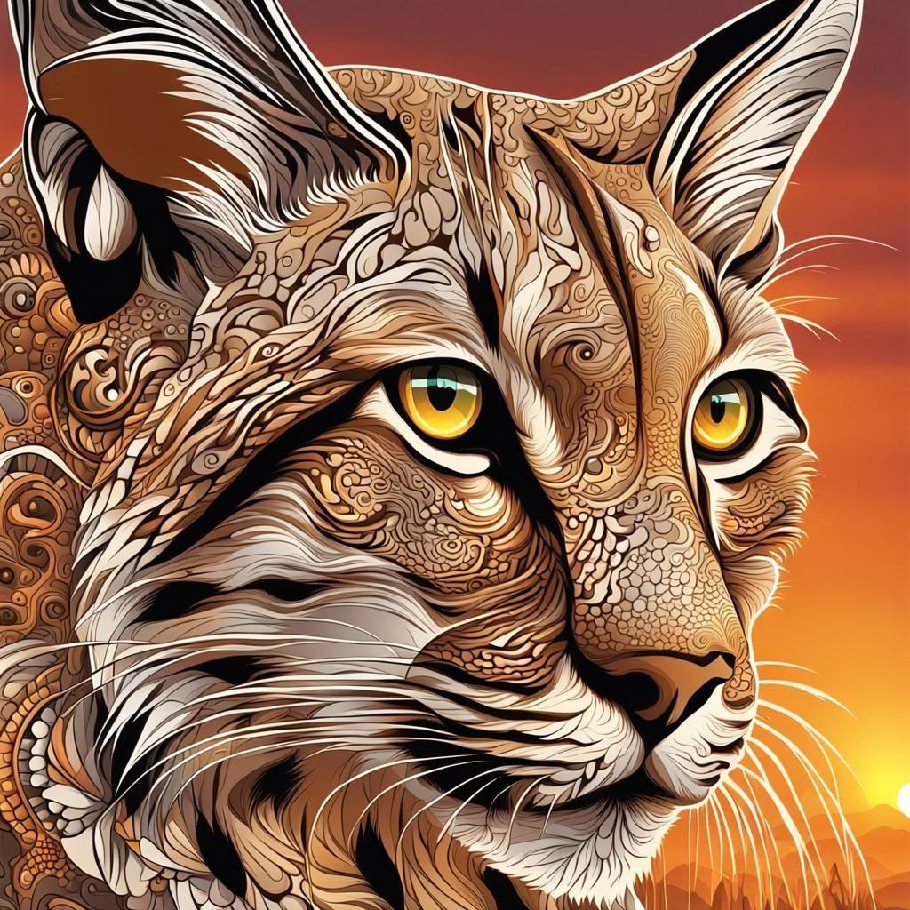 Beige Abstract Fractal Swirls with 3D Shading