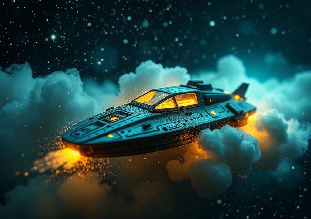 Biological Space Cruiser in Van Gogh Space