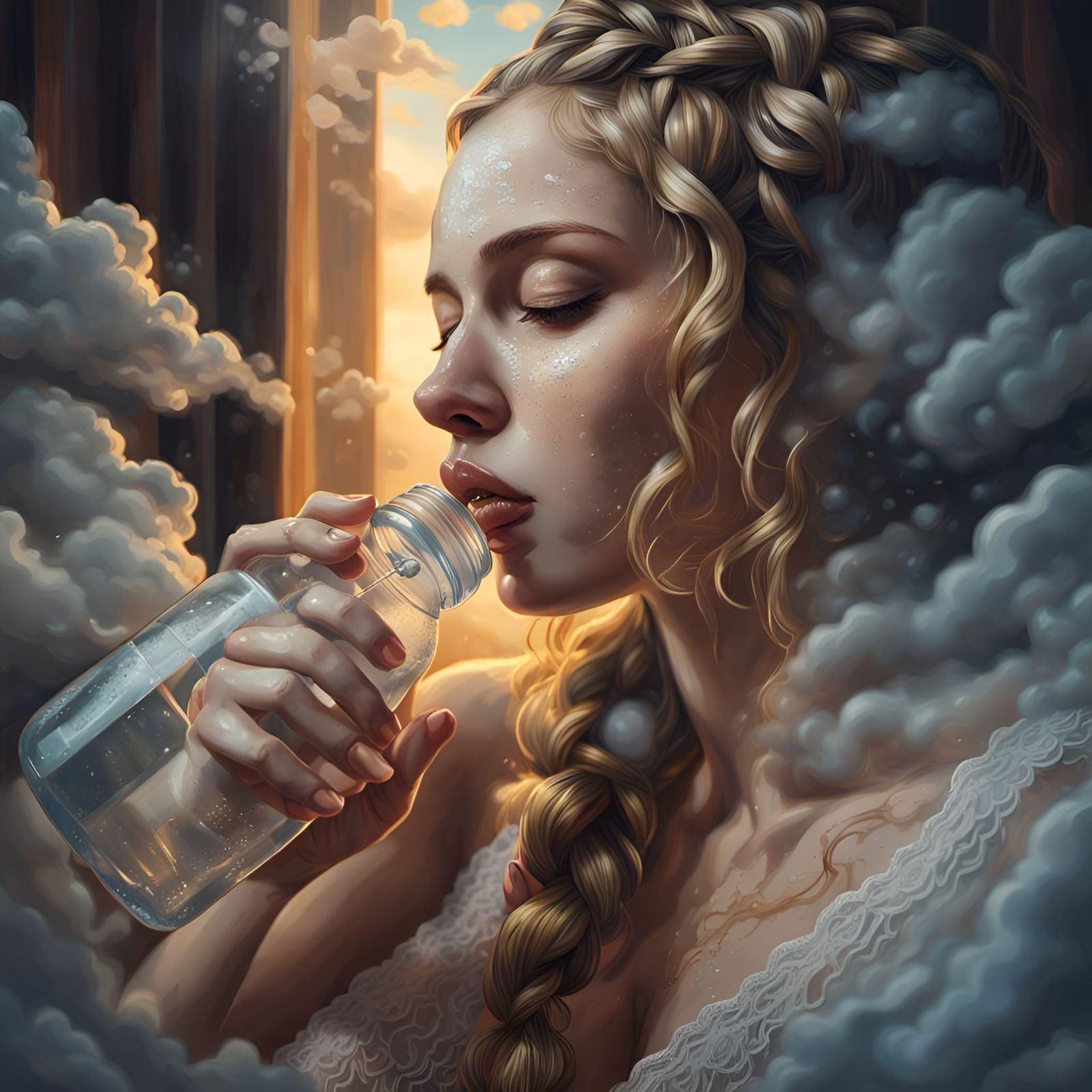 You only drink the water when you think it's holy