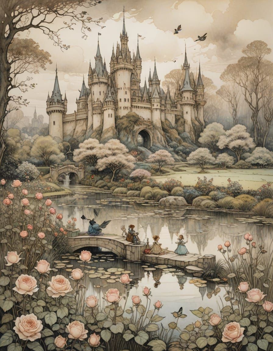 Storybook Castle Illustration
