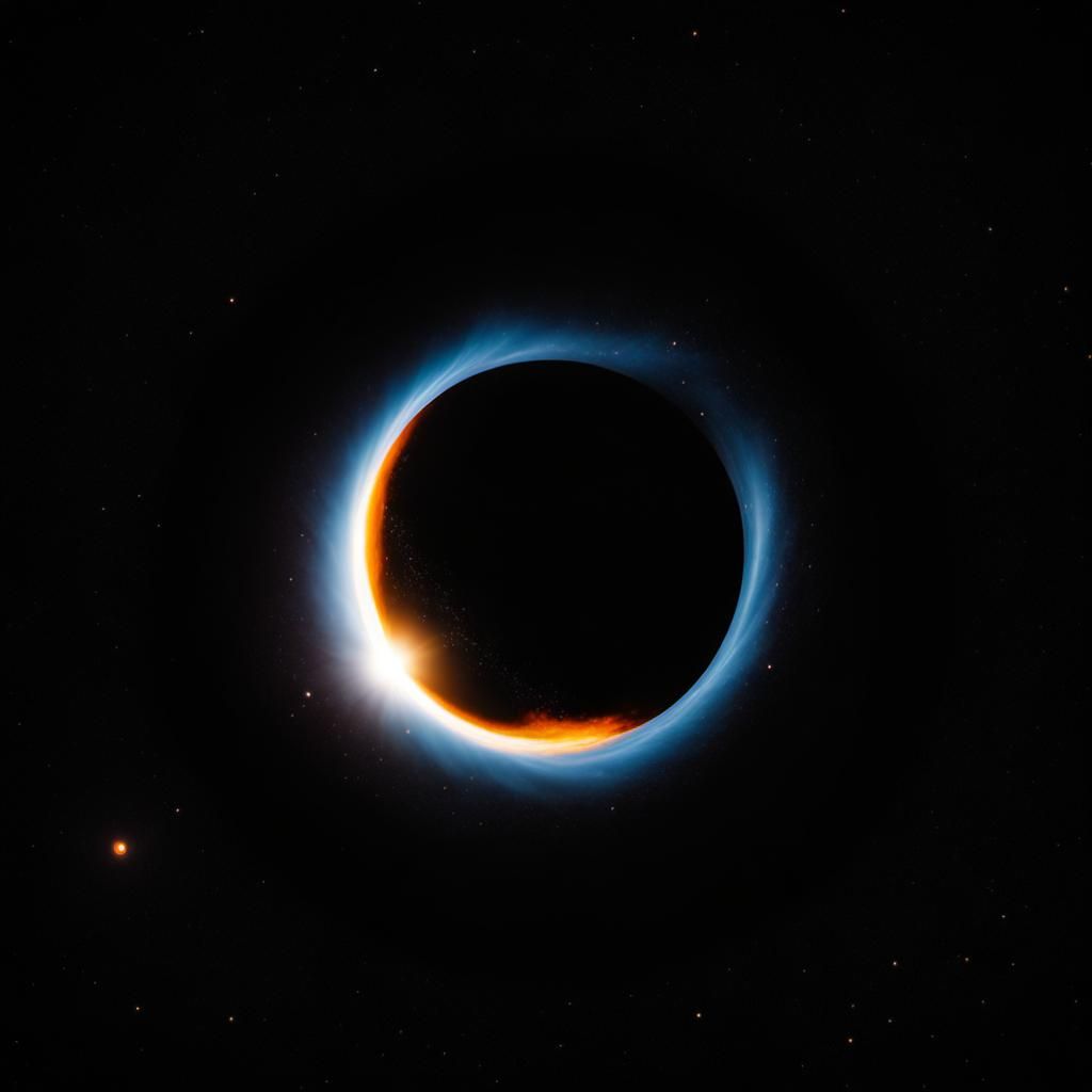 Black Hole and Accretion Disk: Professional Photo