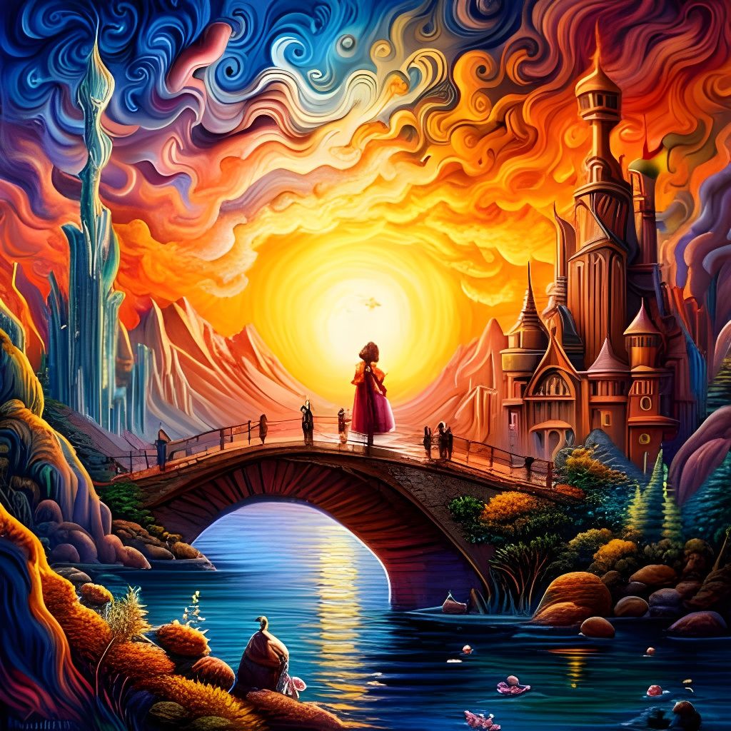 Retrofuturistic Mixed Media Art in Josephine Wall Colors