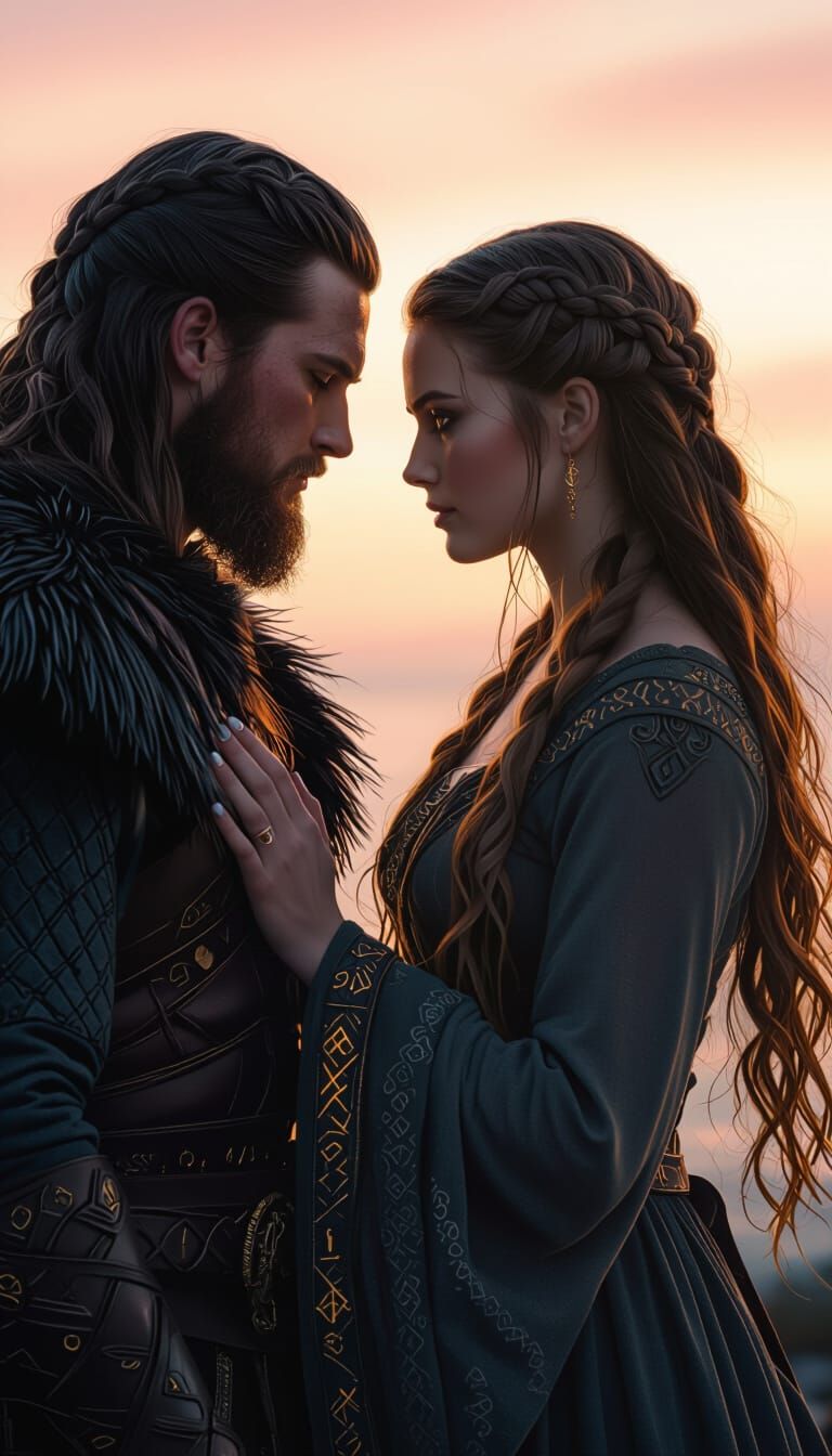 Shieldmaiden and Viking: Dawn of Connection
