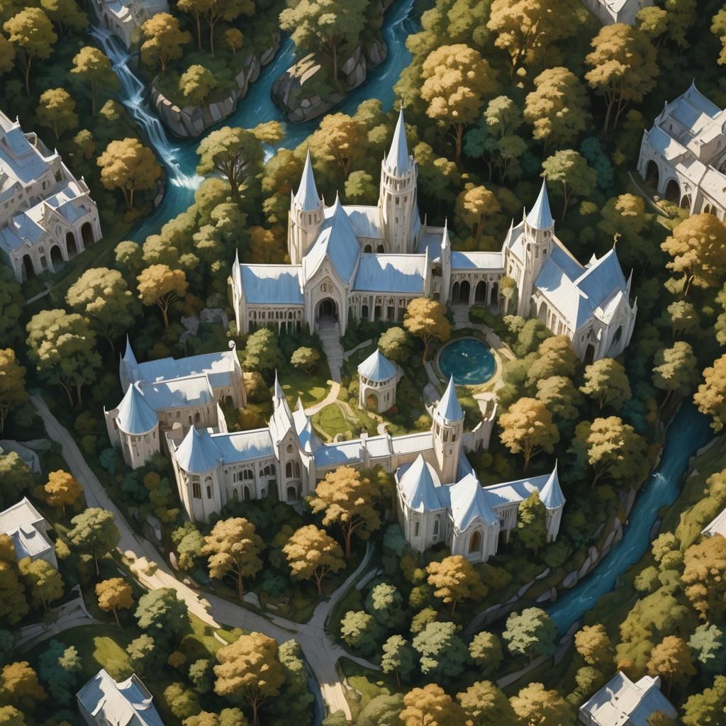 Rivendell: Elven City in an Old Masters Painting