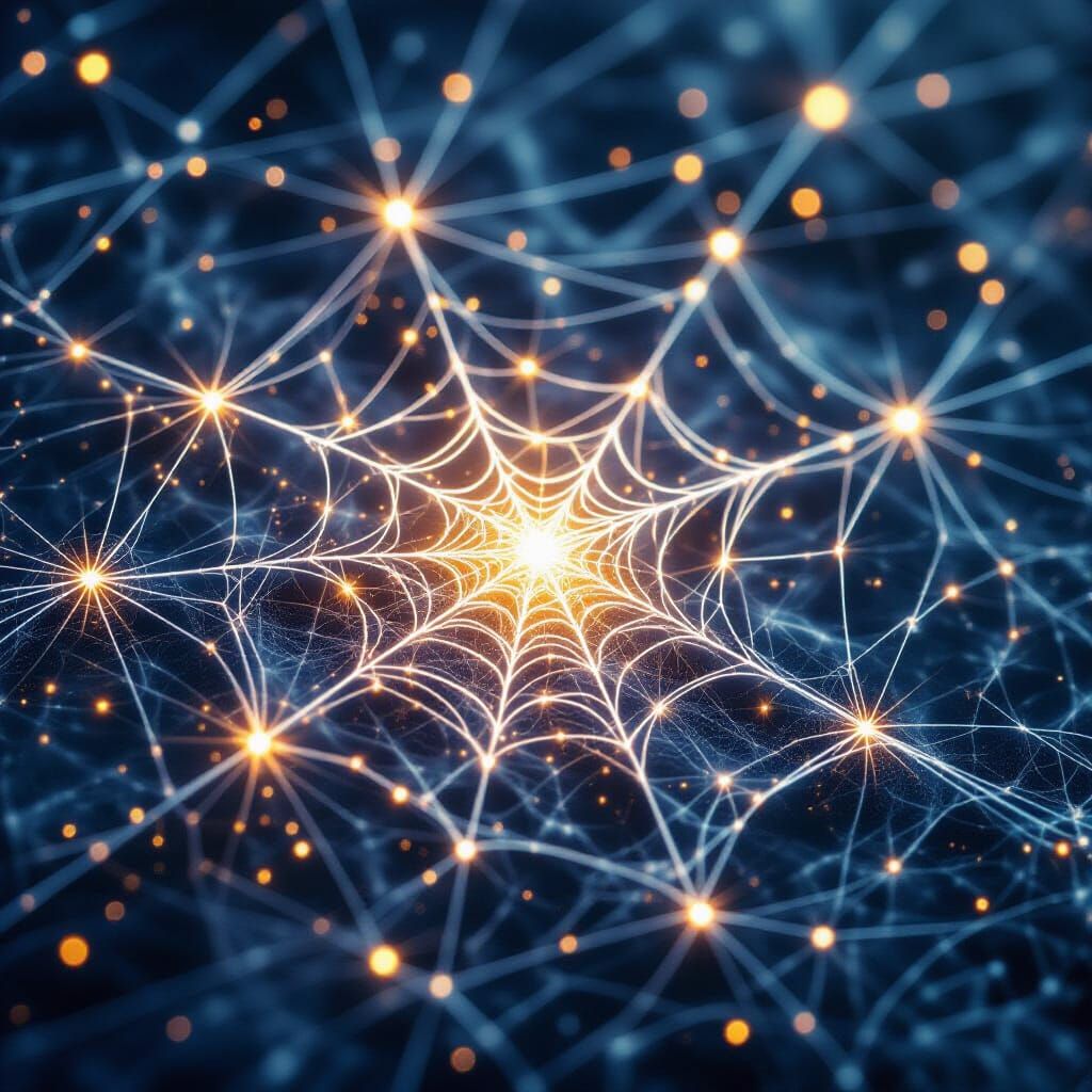 Cosmic Constellation Woven From Spider Silk