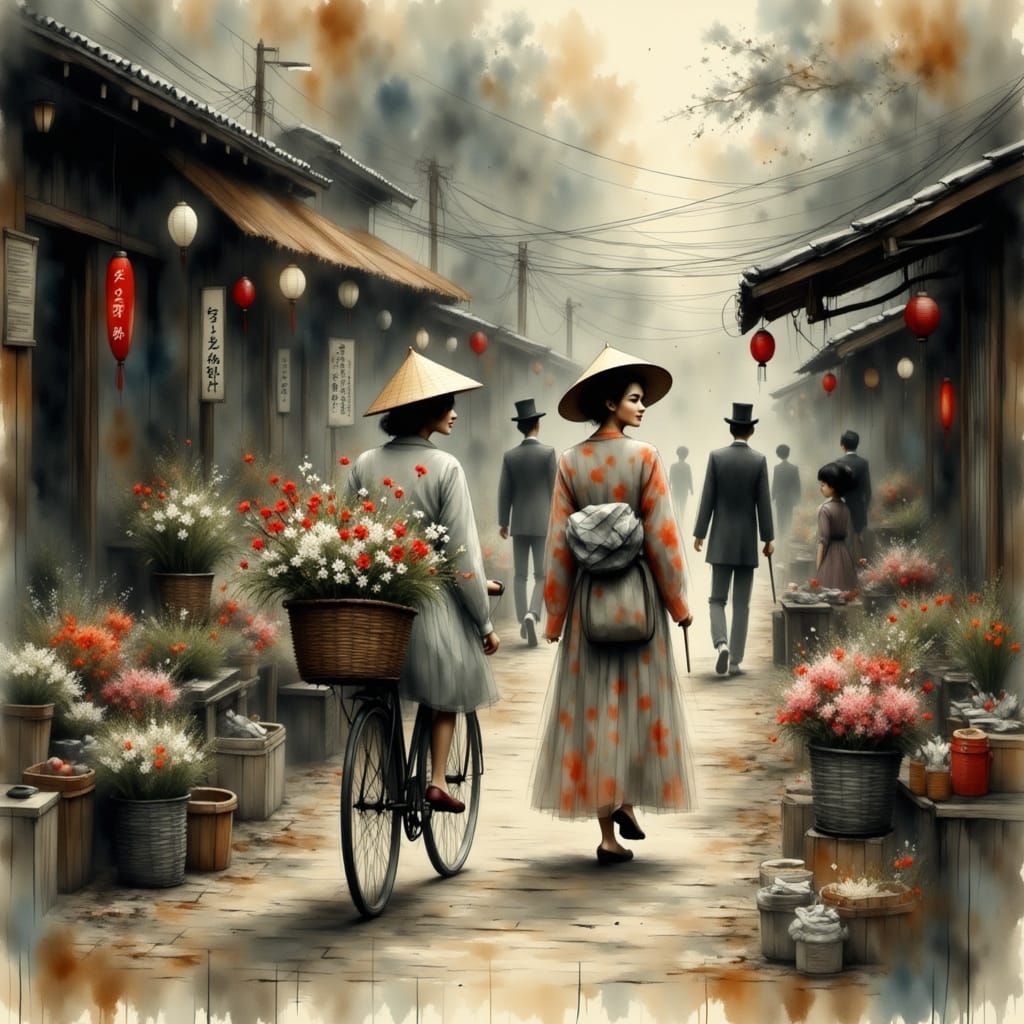 The Busy Japanese Market