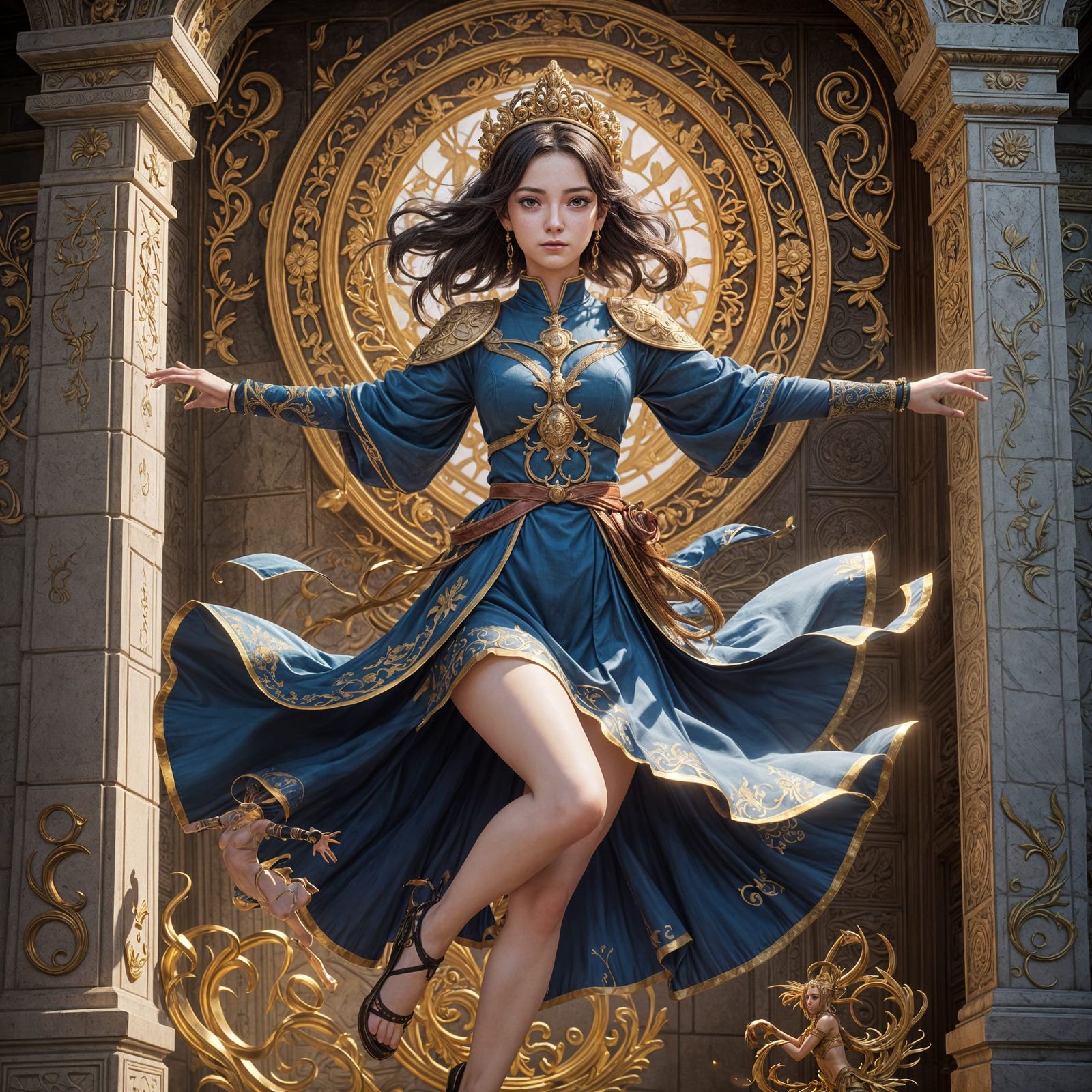 Ethereal Goddess in Stunning 3D Anime Style