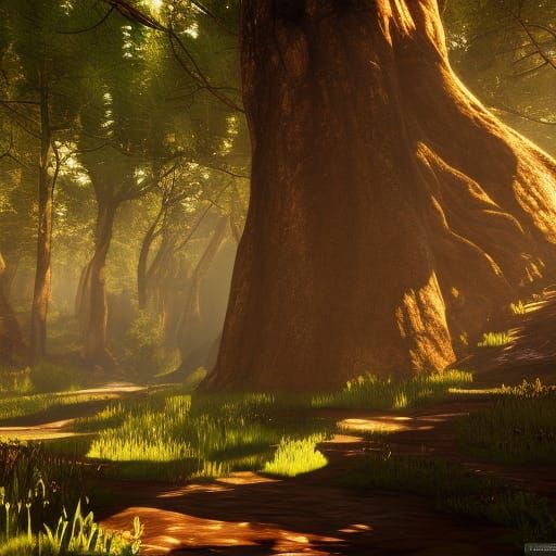 Triss Merigold Enchantment in Witcher Forest