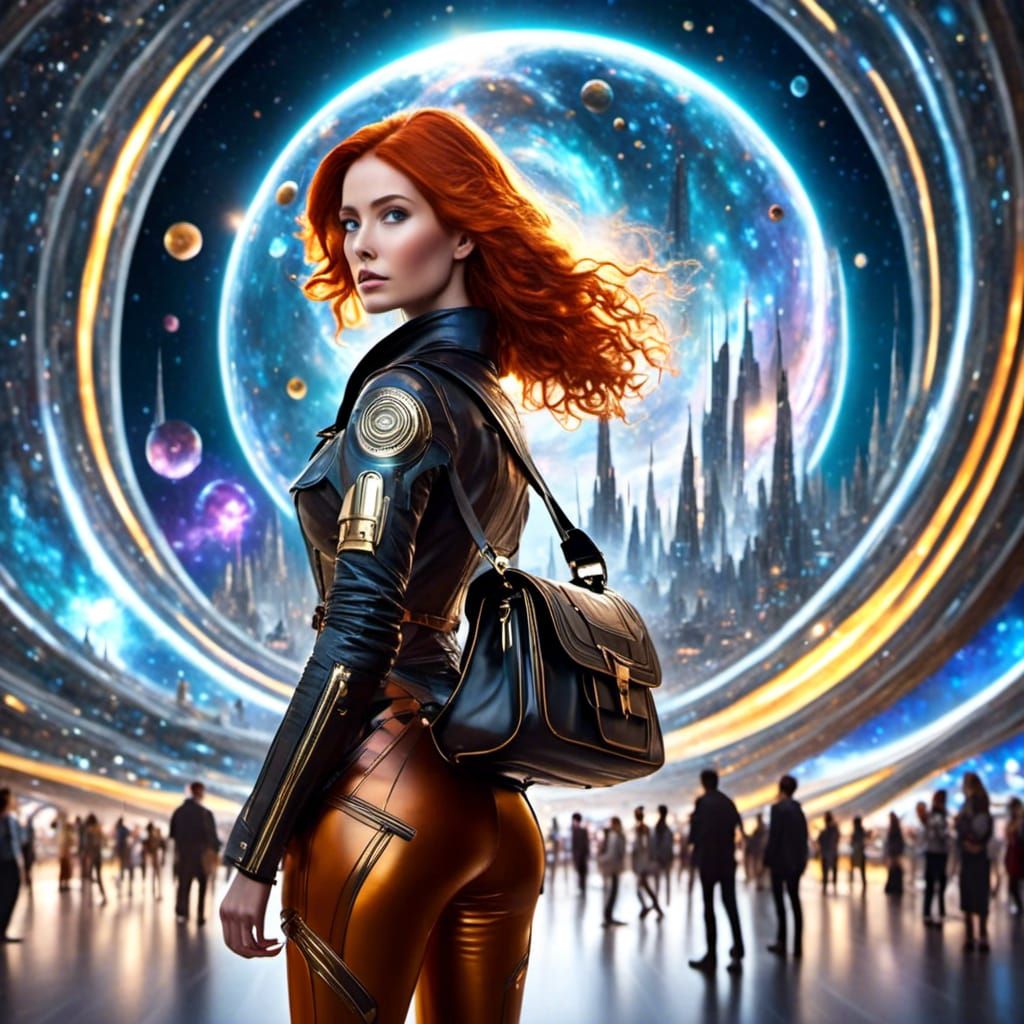 Galactic Wormhole: Sci-Fi Portal to Another World